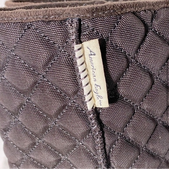 American Eagle Outfitters Brown Quilted Ankle Boots 9 - Picture 3 of 13